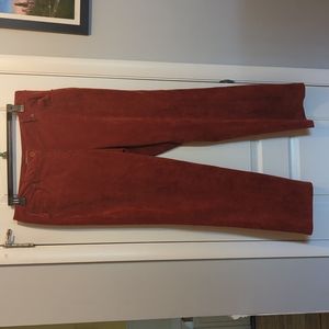 Flared corduroy pants